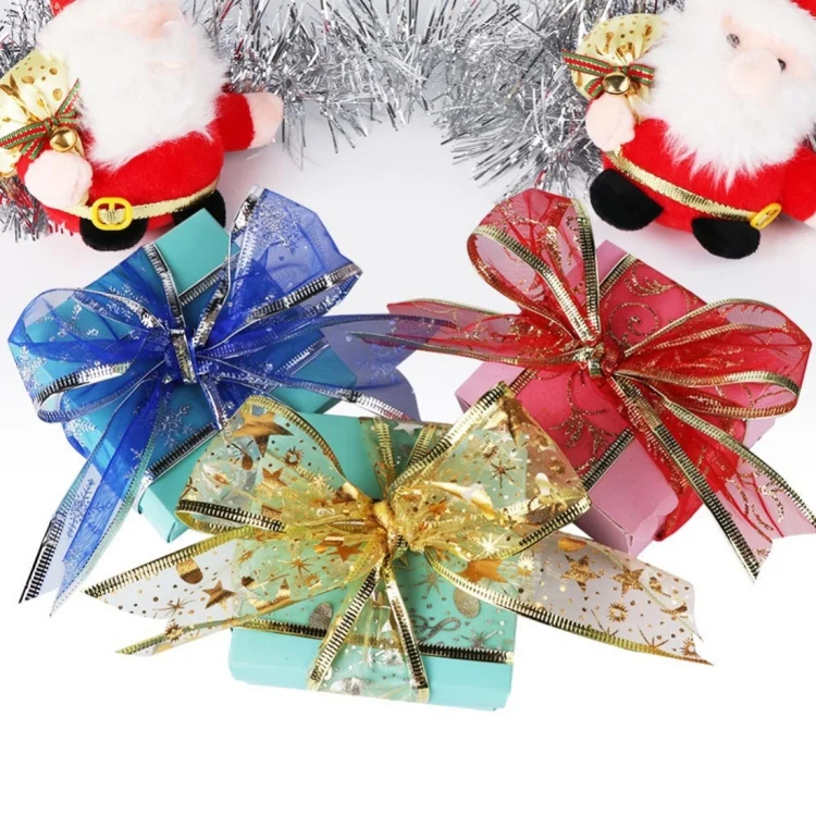 HC3461A_5.webp 2m Christmas Party Decoration Glitter Powder Christmas Tree Decoration Ribbon - Image 6