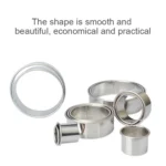 12 PCS / Set Stainless Steel Round Shape Cutting Mould Mousse Cake Doughnut Baking Tools - Image 5