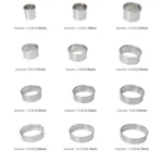 12 PCS / Set Stainless Steel Round Shape Cutting Mould Mousse Cake Doughnut Baking Tools - Image 6