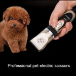 P2 110-240V Ceramics Titanium Professional Pet Electric Scissors Pets Hair Clippers with Four Combs - Image 4