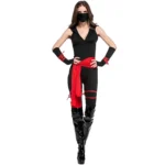 Halloween Woman Warrior Cosplay Pirate Costume Role Play Black Cosplay Cloth Costumes, XL, Chest: 80-100cm, Waistline: 74-85cm, - Image 3