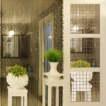 100 PCS Square Crystal Mosaic Mirror Acrylic Stereo Wall Stickers Creative Background Home Living Room Wall Sticker,Size:2*2cm - Image 4