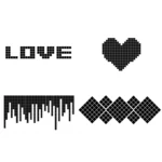 100 PCS Square Crystal Mosaic Mirror Acrylic Stereo Wall Stickers Creative Background Home Living Room Wall Sticker,Size:4*4cm - Image 6