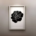 3D Flower Pattern Mirror Acrylic Wall Stickers Creative Home Living Room Wall Sticker Decor,Size:22*22cm