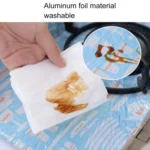 2 PCS Gas Stove Protectors Tableware Print Foil Heat-resistant Anti-Fouling Liner Cleaning Kitchen Tools Mat - Image 4