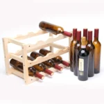 Solid Wood Folding 12-bottle Wine Display Rack Multi-layer Wine Rack, Size: 46x24x28cm - Image 7