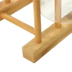 Solid Wood Dish Drip Rack Plate Holder, Size: 30x12x10cm - Image 3