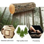 Solid Wood Dish Drip Rack Plate Holder, Size: 30x12x10cm - Image 5