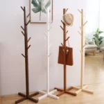 Creative Tree-shaped Solid Wood Floor Hatstand Clothes Hanging Rack,Size: 165x50x5cm - Image 2