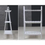 Solid Wood Folding Multi-layer Flower Plate Storage Shelves Shoe Rack, Size: 90x50x30cm - Image 7