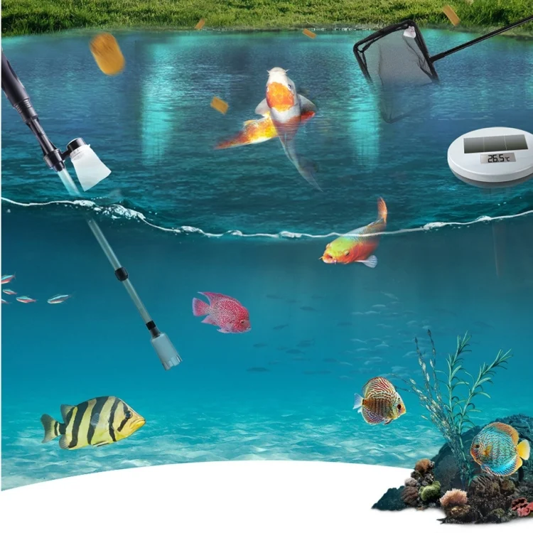 HC3650_9.webp Electric Multi-functional Length Adjustable Fish Tank Cleaning Water Filter - Image 10