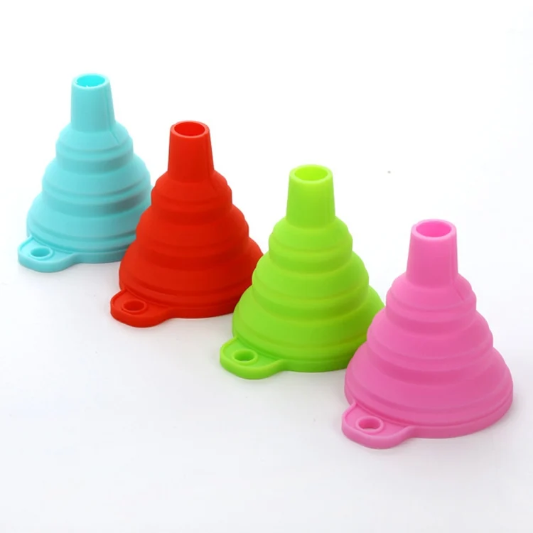 HC3660_2.webp Mini Silicone Foldable Telescopic Funnel Random Color Delivery - Image 3