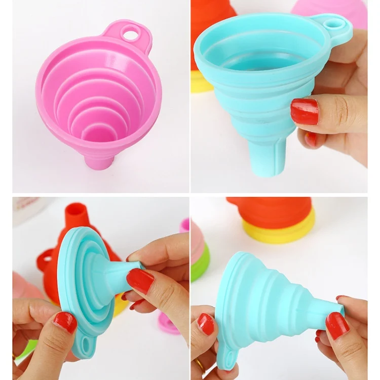 HC3660_3.webp Mini Silicone Foldable Telescopic Funnel Random Color Delivery - Image 4