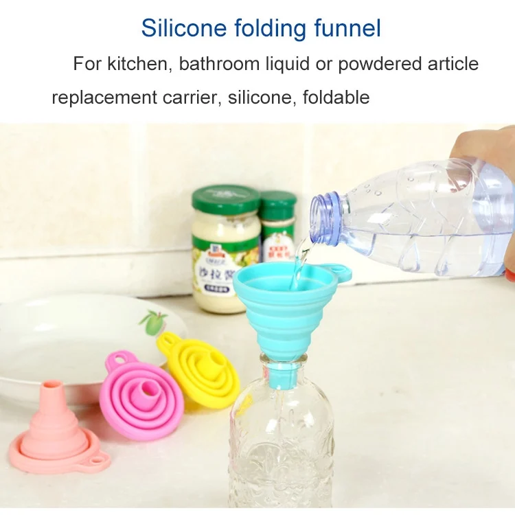 HC3660_4.webp Mini Silicone Foldable Telescopic Funnel Random Color Delivery - Image 5