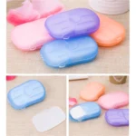 5 PCS Disposable Portable Travel Boxed Confetti Soap Mini Soap Paper, Random Color Delivery - Image 6