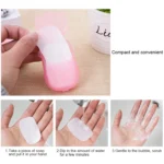 5 PCS Disposable Portable Travel Boxed Confetti Soap Mini Soap Paper, Random Color Delivery - Image 7