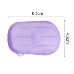 5 PCS Disposable Portable Travel Boxed Confetti Soap Mini Soap Paper, Random Color Delivery - Image 9