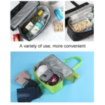Portable Double Layer Mesh Sport Duffel Beach Picnic Shoulder Storage Bag Handbag - Image 6