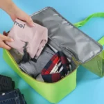 Portable Double Layer Mesh Sport Duffel Beach Picnic Shoulder Storage Bag Handbag - Image 7