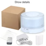T700 Remote Control Clear White Air Humidifier Automatic Alcohol Sprayer Essential Oil Diffuser Ultrasonic Mist Maker Ultrasonic Aroma Diffuser Atomizer Color LED, Capacity: 700ml, DC 24V, US Plug - Image 4