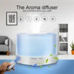 T700 Remote Control Clear White Air Humidifier Automatic Alcohol Sprayer Essential Oil Diffuser Ultrasonic Mist Maker Ultrasonic Aroma Diffuser Atomizer Color LED, Capacity: 700ml, DC 24V, US Plug - Image 5