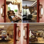 5008-96 Cabinet Zinc Alloy Retro Handle Coffee Cat Eye Handle (Coffee Fake Gold Flower) - Image 7