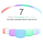 T500 Remote Control Clear White Air Humidifier Automatic Alcohol Sprayer Essential Oil Diffuser Ultrasonic Mist Maker Ultrasonic Aroma Diffuser Atomizer Color LED, Capacity: 500ml, DC 24V, US Plug - Image 3