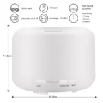 T500 Remote Control Clear White Air Humidifier Automatic Alcohol Sprayer Essential Oil Diffuser Ultrasonic Mist Maker Ultrasonic Aroma Diffuser Atomizer Color LED, Capacity: 500ml, DC 24V, US Plug - Image 4