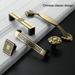 1006-128 Cabinet Wardrobe Door Handle Solid Copper Door Handle - Image 5