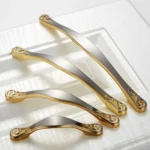 4041-128 Double Gold Zinc Alloy Cabinet Handle Pitch: 128mm - Image 4