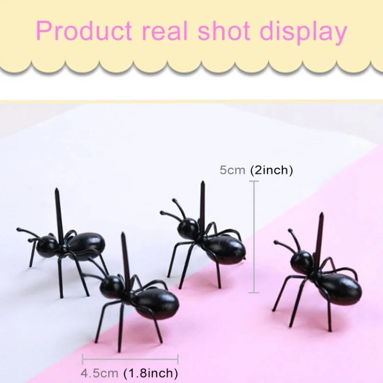 HC3774_1.webp 12pcs / Box Worker Ant Fruit Forks Snack Cake Dessert Tableware Home Kitchen Party Dinner Fruit Pick Kitchen Tool - Image 2