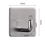 MYD-1038 304 Stainless Steel Sticky Hook Kitchen Bathroom Multi-functional Hole Free Wall Mount Holder - Image 2