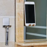 Stainless Steel Plug Power Cord Hook Bathroom Non-perforated Storage Rack, Size: 61x45mm - Image 6