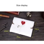 DIY Creativity Loose-leaf Imitation Leather Retro Love Heart Lock Pattern Commemorative Photo Album, Size: M - Image 5