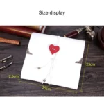 DIY Creativity Loose-leaf Imitation Leather Retro Love Heart Lock Pattern Commemorative Photo Album, Size: L - Image 5