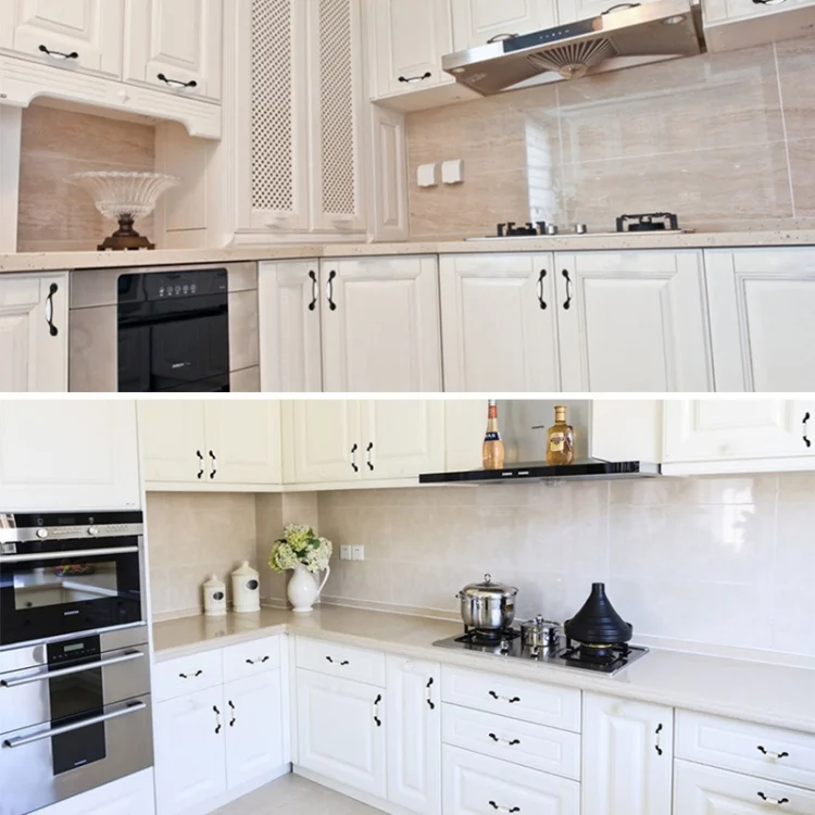 HC3949_5.webp 2 PCS 5003_128 Black and White Ceramic Closet Cabinet Handle Pitch: 128mm - Image 6