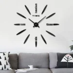 Bedroom Home Decor Large 3D Mirror DIY Wall Sticker Clock, Size: 100*100cm - Image 6