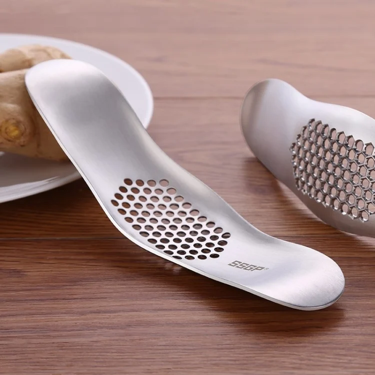 HC4026_1.webp SSGP Kitchen Tool Manual 304 Stainless Steel Brushed Texture Garlic Presser - Image 2