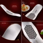 SSGP Kitchen Tool Manual 304 Stainless Steel Brushed Texture Garlic Presser - Image 4
