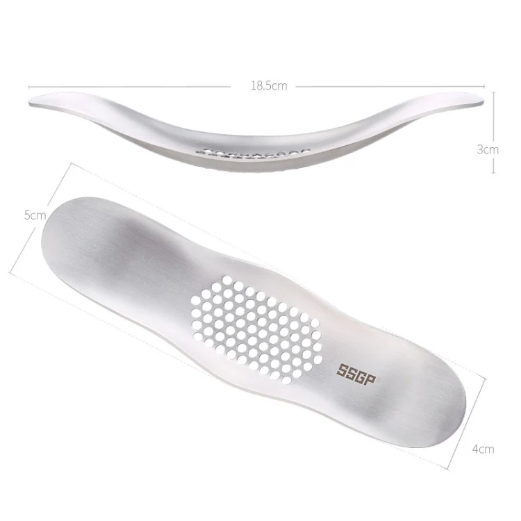 HC4026_5.webp SSGP Kitchen Tool Manual 304 Stainless Steel Brushed Texture Garlic Presser - Image 6