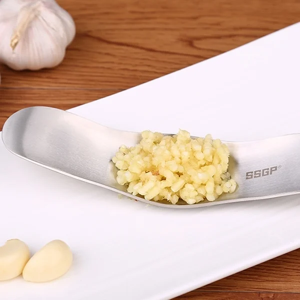 HC4026_6.webp SSGP Kitchen Tool Manual 304 Stainless Steel Brushed Texture Garlic Presser - Image 7
