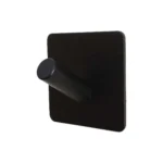 Stainless Steel Black Oblique Hook Bathroom Non-perforated Coat Rack - Image 2