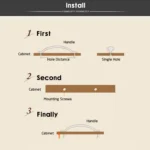 38mm Modern Literary Color Glazed Ceramic Cabinet Drawer Handle - Image 4