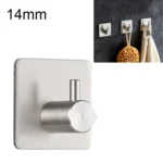 Stainless Steel Cylinder Hanger Bathroom Non-perforated Storage Clothes Hook, Size:14mm
