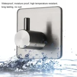 Stainless Steel Cylinder Hanger Bathroom Non-perforated Storage Clothes Hook, Size:14mm - Image 6