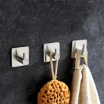 Stainless Steel Cylinder Hanger Bathroom Non-perforated Storage Clothes Hook, Size:14mm - Image 8