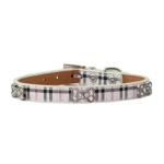 PU Leather with Bone Designs Pet Dog Collar Pet Products, Size: S, 1.5 * 37cm - Image 4