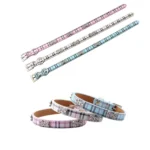 PU Leather with Bone Designs Pet Dog Collar Pet Products, Size: S, 1.5 * 37cm - Image 3