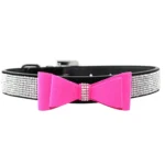 Flocking Diamond Studded Bowknot Pet Collar Dog Collar Pet Products, Size: S, 1.5 * 37cm - Image 4