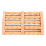 Thickened Large Non-slip Five-row Solid Wood Roller Foot Massager - Image 2